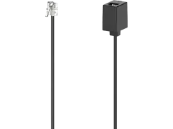 Hama Telefon (analog) Verlängerungskabel [1x RJ11-Stecker - 1x RJ11-Buchse] 6 m Schwarz