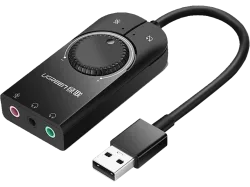 UGREEN 40964 - Externe USB Soundkarte (Schwarz)