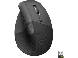 Logitech Lift Vertical Ergonomic Mouse Ergonomische Maus Bluetooth®, Funk Optisch Graphite 6 Tasten 4000 dpi