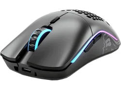 GLORIOUS PC GAMING RACE Model O - Gaming Maus, Kabellos, Optisch mit Laserdioden, Matt Schwarz