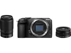 NIKON Z 30 Body + NIKKOR DX 16-50mm f/3.5-6.3 VR 50-250mm f/4.5-6.3 Systemkamera mit Objektiv 16 - 50 mm / 250 mm, 7.5 cm Display Touchscreen, WLAN