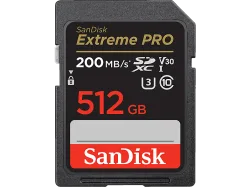 SANDISK Extreme Pro SD Card 512GB Speicherkarte – Speicherkarte/SD Karte/MicroSD Karte