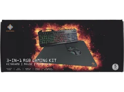DELTACO 3-in-1 gaming Gear Kit RGB GAM-113-CH black