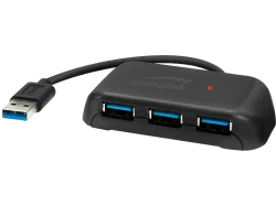 SPEEDLINK SNAPPY EVO USB-A Hub, 4-Port SL-140109-BK USB 3.2 (5 Gbit-s), black