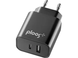 PLOOS PLTC2USBPD20WK - USB-C-Adapter (Schwarz)