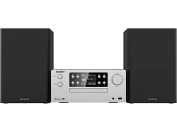 Kenwood M-925DAB-S Stereoanlage Bluetooth®, AUX, USB, DAB+, Funkempfang, CD, MP3, Inkl. Fernbedienung 2 x 50 W Silber
