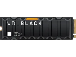 SANDISK WD_BLACK SN850X NVMe SSD (mit Kühlkörper) Festplatte, 1 TB M.2 via NVMe, intern