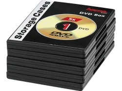 Hama -  DVD-Box Schwarz 5er-Pack