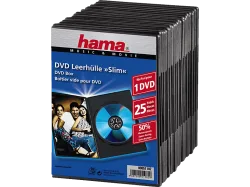 HAMA 51182 DVD SLIM BOX BLACK - DVD-Leerhülle (Schwarz)