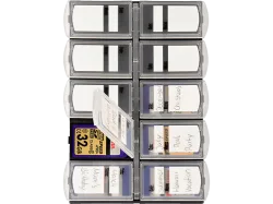 HAMA Speicherkarten-Box - Kunststoff (Schwarz, transparent)