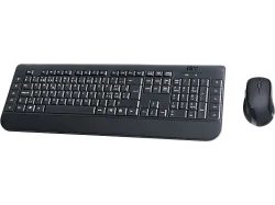 ISY IDE-3100-CH WLESS BLACK, Tastatur & Maus, kabellos, Schwarz