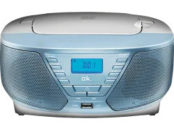 OK ORC 311 - Tragbares CD-Radio (AM, FM, Hellblau)