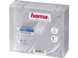 HAMA CD-Doppel-Leerhülle Standard - CD-Leerhülle (Transparent)