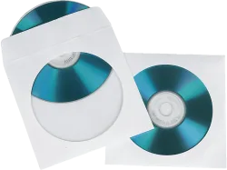 HAMA 51174 CD/DVD PAPER SLEEVES WHITE - Schutzhülle (Weiss)