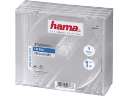 Hama CD Hülle 00044748 1 CD/DVD/Blu-Ray Transparent 5 St.