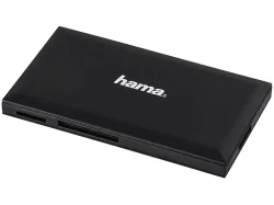 HAMA 181018 USB3 SD/MIC-SD/CF/MS BLACK - Kartenleser (Schwarz)