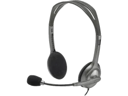 Logitech H111 On Ear Headset kabelgebunden Stereo Grau Mikrofon-Rauschunterdrückung Computer