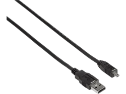 Hama -  Kabel USB A-USB Mini B8 Schwarz 1,8 m, One Size