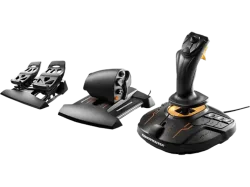 THRUSTMASTER T16000M Flight Pack - Joystick, Schubregler, Pedalerie (Schwarz)