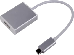 LMP USB-C zu HDMI 2 - Adapter mit Audio & Video (Silber)