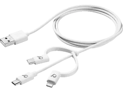 CELLULAR LINE CELLULARLINE USB Cable Triple 3in1 - Datenkabel (Weiss)