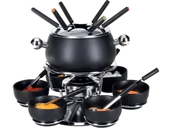 Nouvel Fondue-Set Pina für Gemüse und Fleisch 21-teilig Fleischfondue-Set – Fondue Set – schwarz