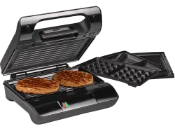 PRINCESS Multi & Sandwich Compact Pro - Kontaktgrill (Schwarz/Edelstahl)