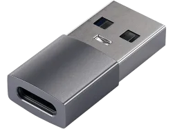 Satechi USB 3.1 Gen 1 (USB3.0) Adapter [1x USB-C® Stecker - 1x USB-A, USB 3.1 Gen 1] ST-TAUCM 0 m