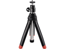 Hama Multi 4in1 Tischstativ 1/4 Zoll Arbeitshöhe=20 - 90 cm Schwarz inkl. Smartphonehalter
