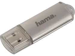 HAMA LAETA - USB-Stick (128 GB, Silber)