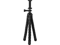 hama 00004613 Stativ Flex für Smartphone und GoPro, 26 cm, Schwarz