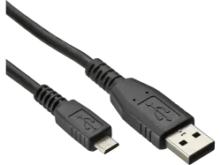 CELLULARLINE UNI DATA CABLE MIC-USB/USB BLACK - Micro-USB-Kabel (Schwarz)