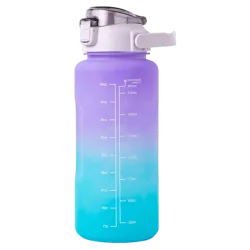 AK Fitness Trinkflasche mit Zeit Markierung (2L)
