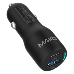 Mako Auto Ladegerät USB-C / USB-A 53W