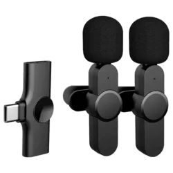 AK Kabelloses 360° Mikrofon für Handys/Tablets (3-tlg. Set)