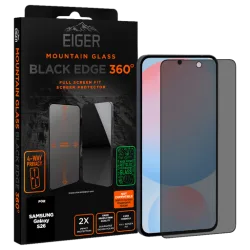 Eiger Galaxy S26 Black Edge 360 Screen Protector Privacy