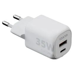 XTORM Ultra Wall USB Ladegerät 35 W 1x USB-C®, 1x USB-A Quick Charge 3.0 Weiß GaN