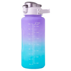 AK Fitness Trinkflasche mit Zeit Markierung (2L)