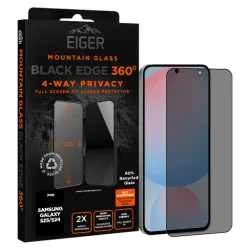 Eiger Galaxy S25 Black Edge 360 Screen Protector Privacy