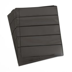 Kunststoffhüllen OPTIMA für Briefmarken, 10er Pack, schwarz
