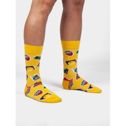 Briefmarken-Socken 2025, Dilly Socks, Yellow Collection, 41-46