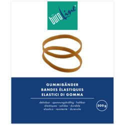 B&Uuml;ROLINE Gummib&auml;nder 90x3mm 155433 braun, &oslash; 60mm 500g