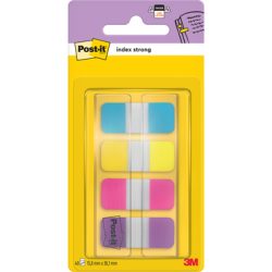 POST-IT Index Strong schmal 16x38mm 676-AYPV 4-farbig 4x10 St&uuml;ck