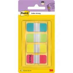 POST-IT Index Strong schmal 16x38mm 676-ALYR 4-farbig 4x10 St&uuml;ck