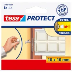 TESA Protect Schutzpuffer 10x10mm 578990000 weiss, selbstklebend 8 St&uuml;ck