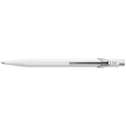 CARAN D'ACHE Kugelschreiber 849 Metall 849.001 weiss, refill, Schrift blau