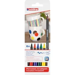 EDDING Porzellanmarker 4200 1-4mm 4200-E6-Fam 6 Family Colours