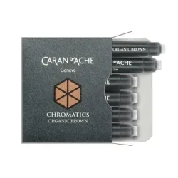 CARAN D'ACHE Tintenpatrone 8021.049 Organic Brown 6 St&uuml;ck
