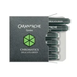 CARAN D'ACHE Tintenpatrone 8021.221 Delicate Green 6 St&uuml;ck