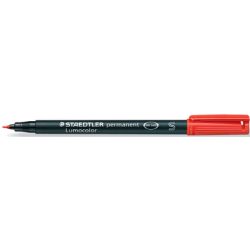 Staedtler Permanentmarker Lumocolor permanent S DRY SAFE Rot wasserfest: Ja 313-2
